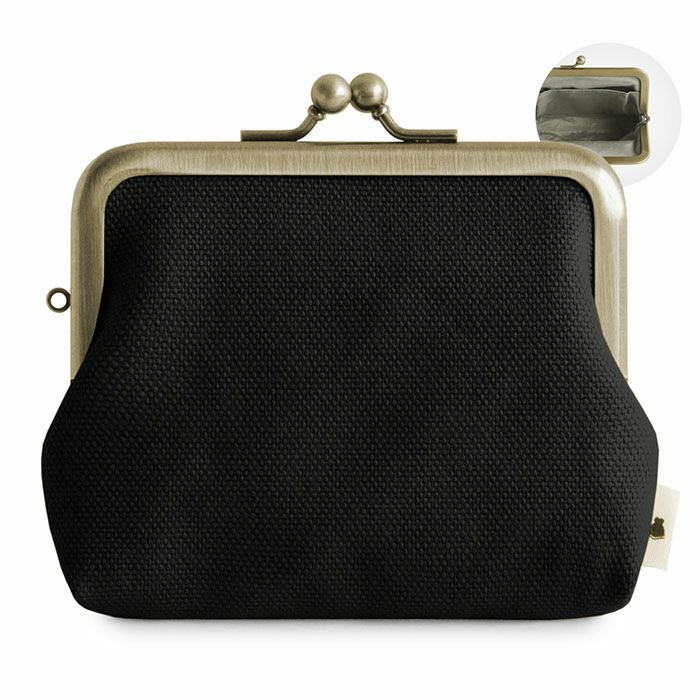 3.5寸がま口コインケース＋（プラス）【帆布・綿布（アソート）】