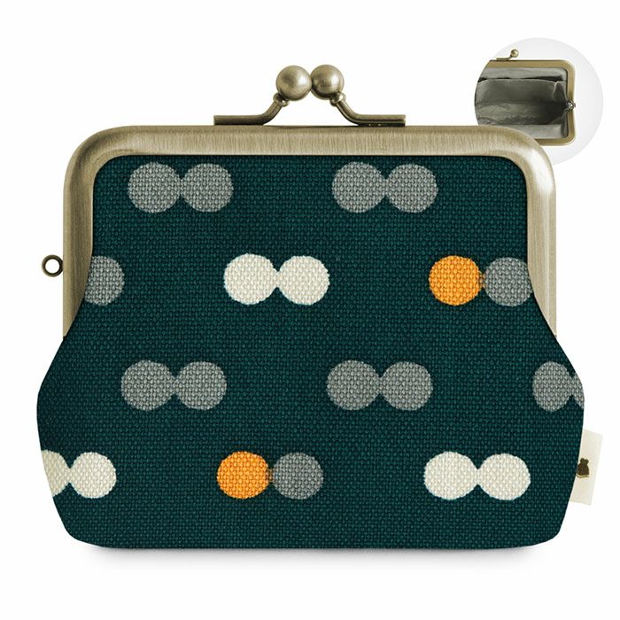 3.5寸がま口コインケース＋（プラス）【帆布・綿布（アソート）】