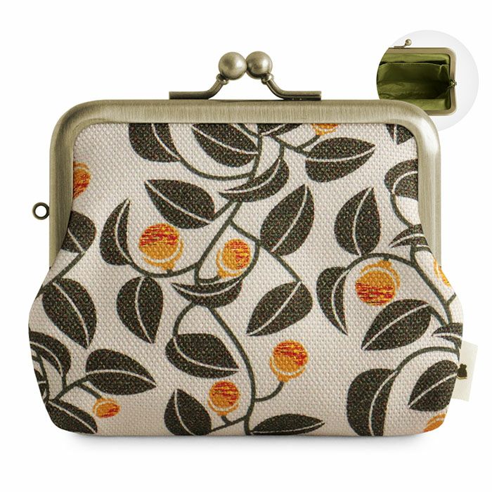 3.5寸がま口コインケース＋（プラス）【帆布・綿布（アソート）】