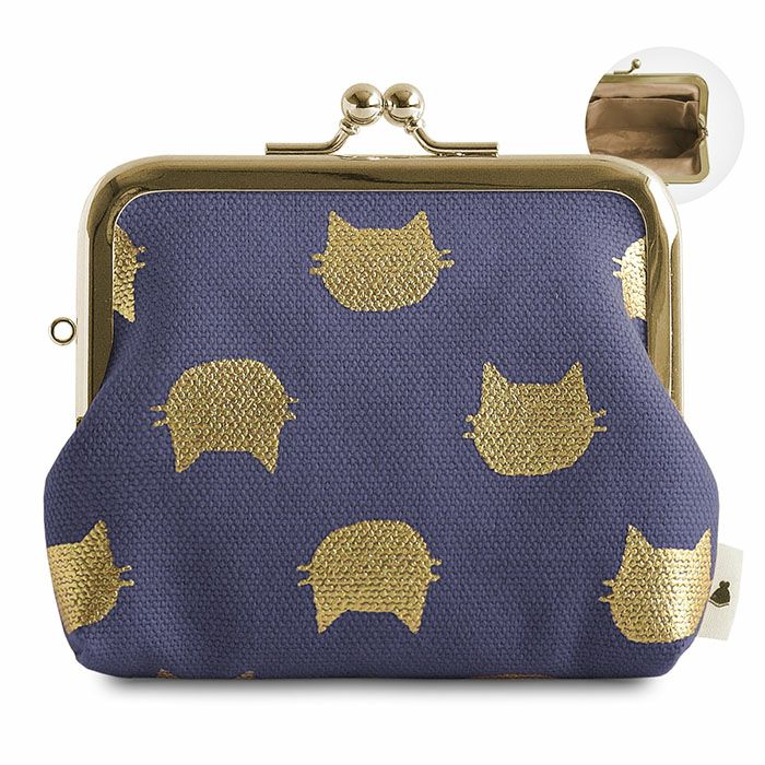 3.5寸がま口コインケース＋（プラス）【帆布・綿布（アソート）】