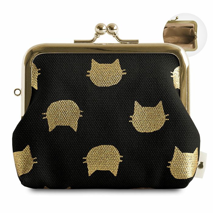 3.5寸がま口コインケース＋（プラス）【帆布・綿布（アソート）】