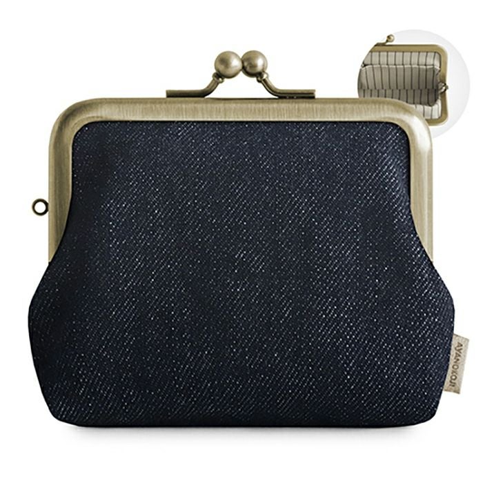 3.5寸がま口コインケース＋（プラス）【帆布・綿布（アソート）】