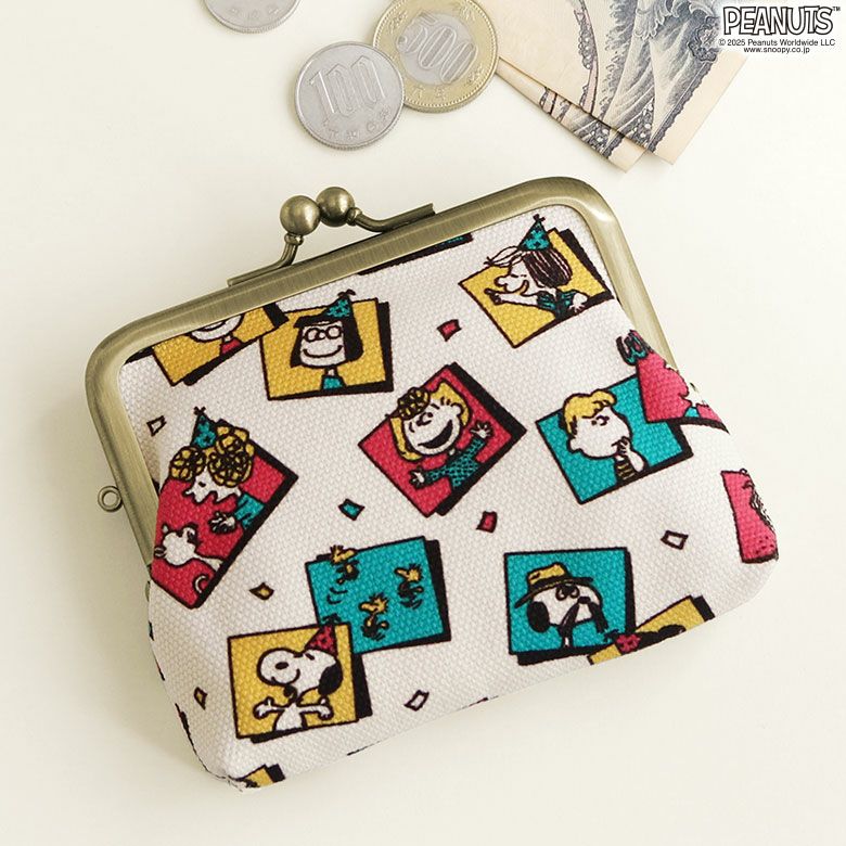 3.5寸がま口コインケース＋（プラス）【PEANUTS_75th Celebrating】