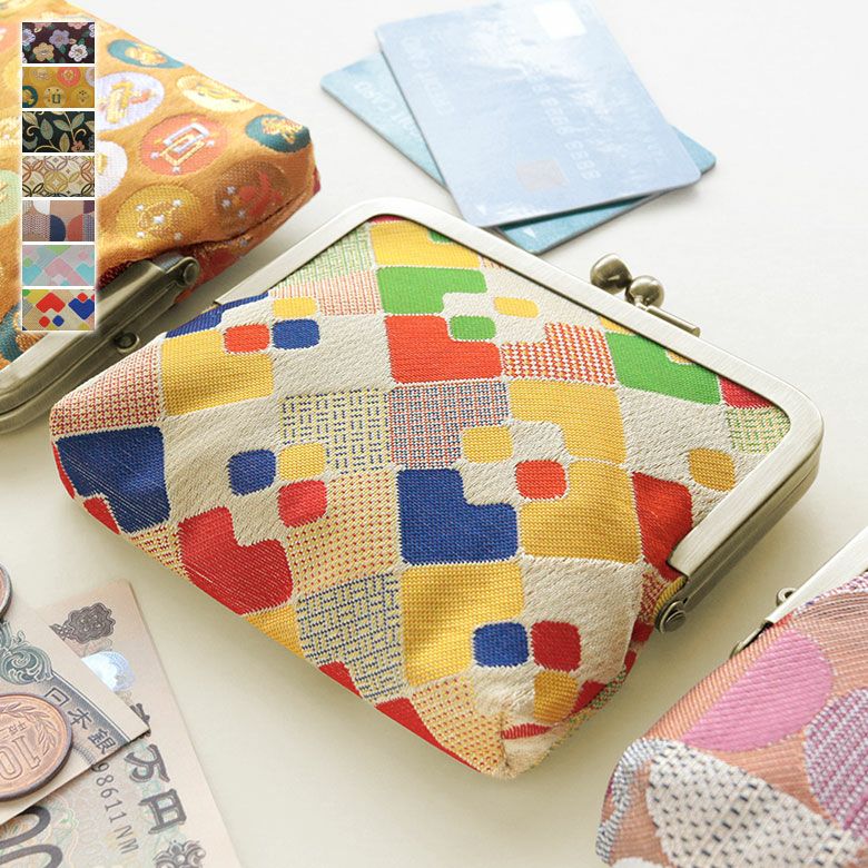 平親子がま口財布【金襴・帯地（アソート）】