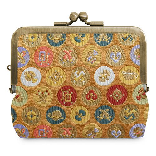 在庫商品】平親子がま口財布【金襴・帯地（アソート）】[M便 1/3