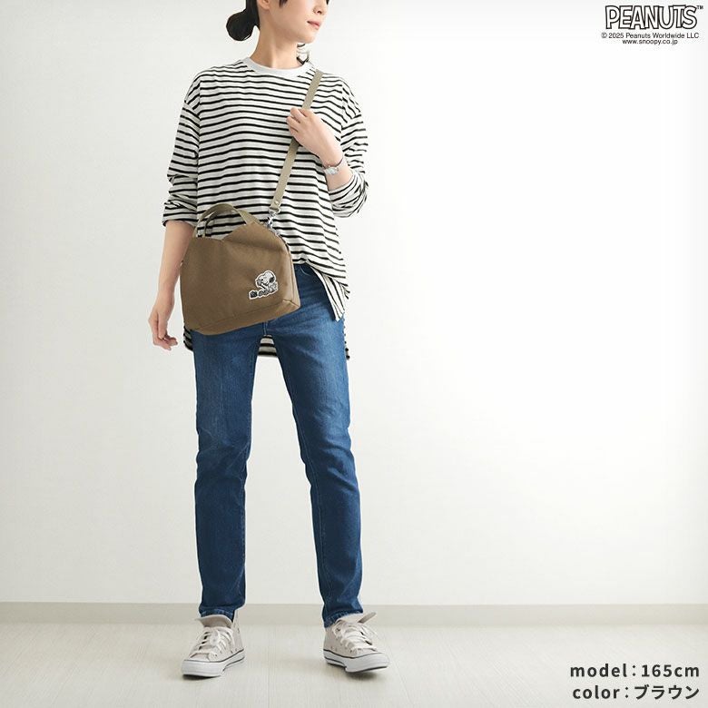 在庫商品】がま口レイヤードショルダーバッグ【PEANUTS_(S)25SS Sarei