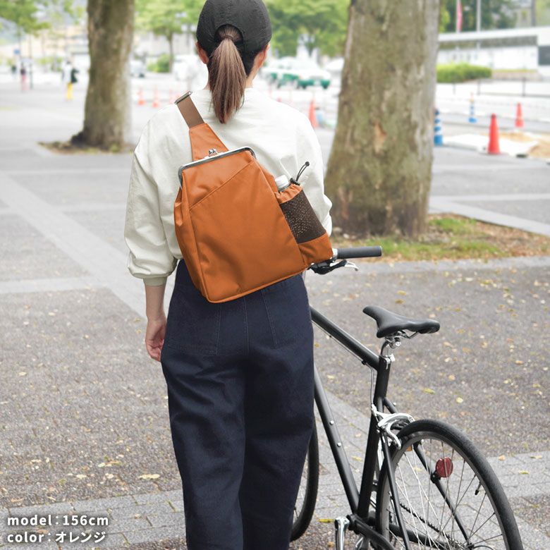 在庫商品】がま口スエヒロスリングバッグ ※がまろっく付き 【Sarei