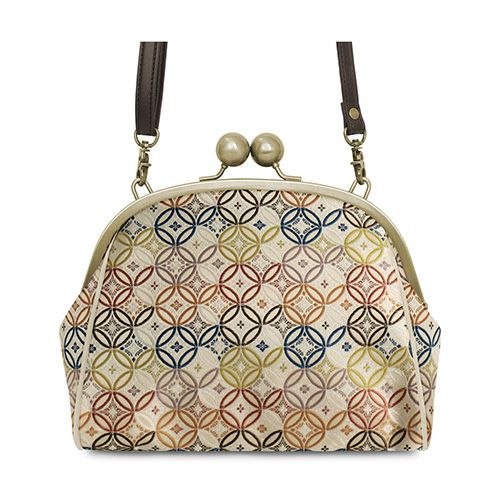 在庫商品】大玉がま口ポシェット【金襴・帯地（アソート）】 | がま口