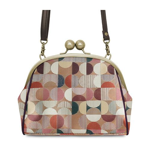 大玉がま口ポシェット【金襴・帯地（アソート）】