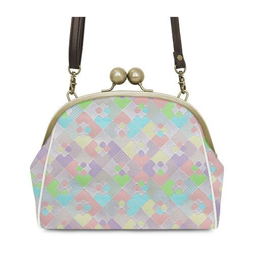 大玉がま口ポシェット【金襴・帯地（アソート）】