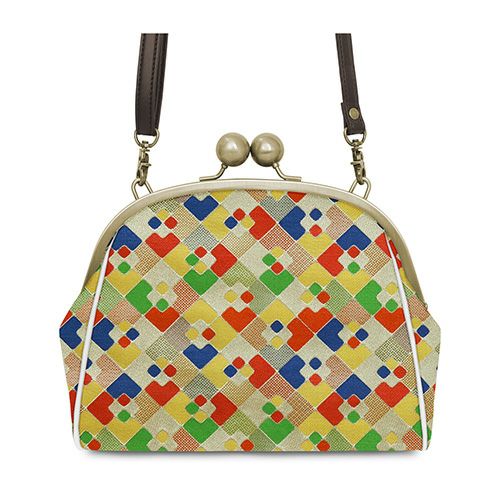 在庫商品】大玉がま口ポシェット【金襴・帯地（アソート）】 | がま口