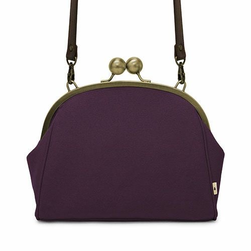 大玉がま口ポシェット【帆布 在庫限り（アソート）】