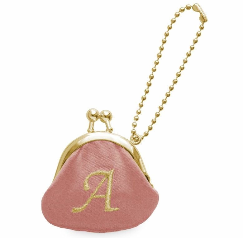 ミニがま口ストラップ【イニシャルストラップ4】