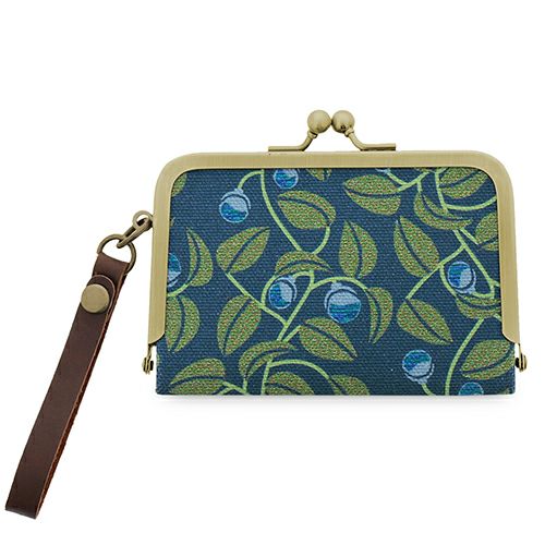 ストラップ付き横型がま口パスケース【帆布（アソート）】