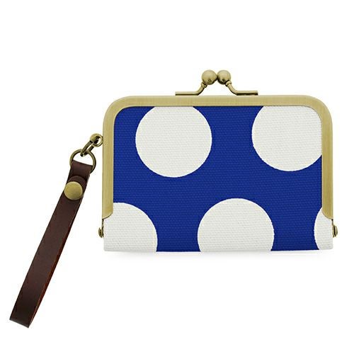 ストラップ付き横型がま口パスケース【帆布 在庫限り（アソート）】