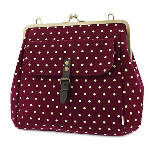 受注生産品】がま口フラップ2WAYリュック【帆布 （アソート