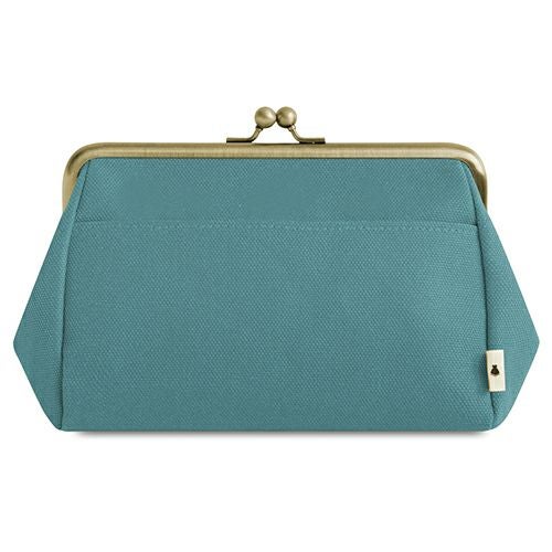 在庫商品】がま口トラベルポーチ（ライト）【帆布・綿布（アソート