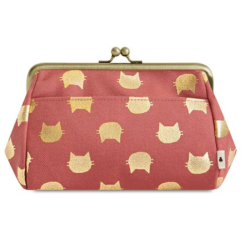 がま口トラベルポーチ（ライト）【帆布・綿布（アソート）】 