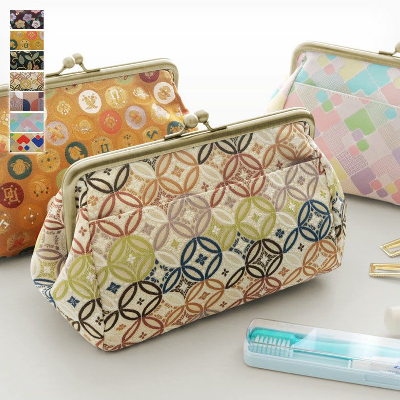 がま口ポーチLサイズ（マチ大）｜AYANOKOJI