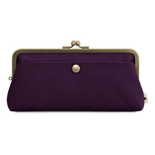 角丸親子がま口長財布【帆布・綿布（アソート）】