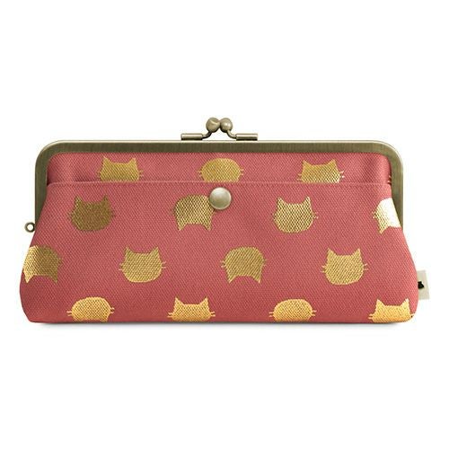 角丸親子がま口長財布【帆布・綿布（アソート）】