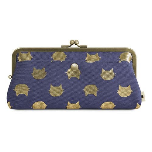 角丸親子がま口長財布【帆布・綿布（アソート）】