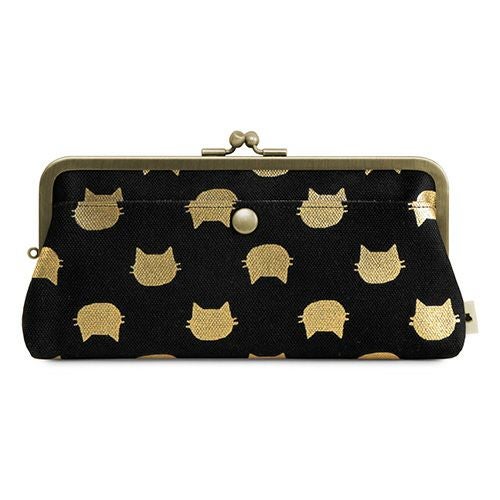 角丸親子がま口長財布【帆布・綿布（アソート）】