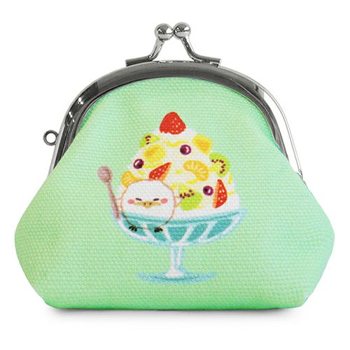 在庫商品】くし型がま口おすわりポーチ【スイーツ×ガマグチヨタカ】 [M