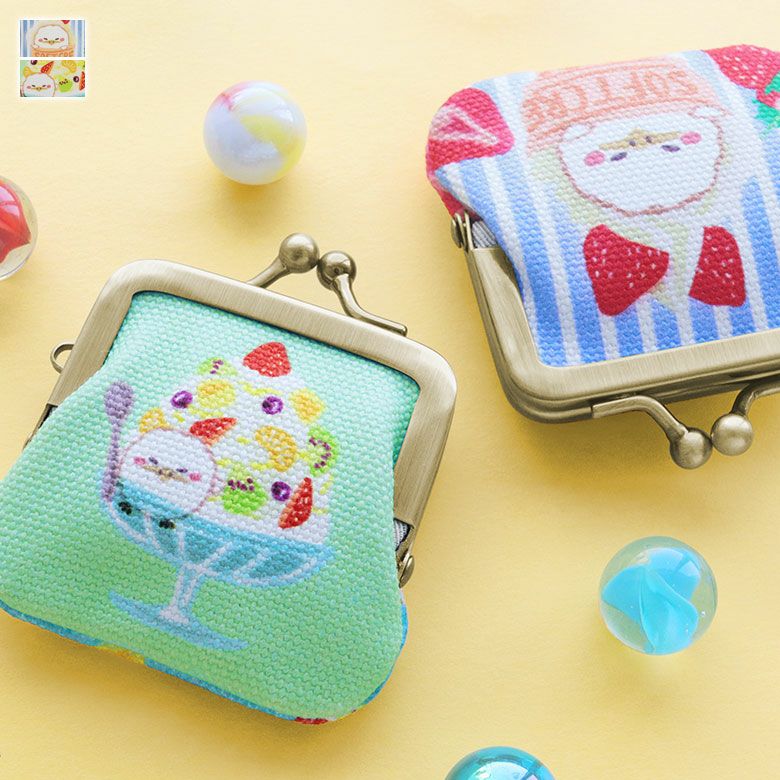 寸ぱちがま口財布【夏のスイーツ×ガマグチヨタカ】