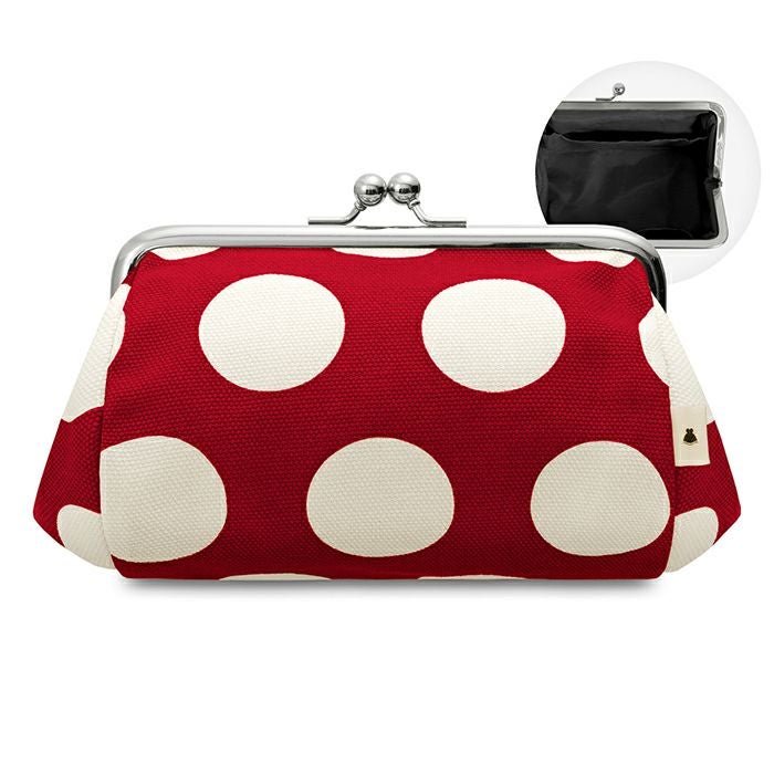 TAWARA型がま口コスメポーチ（中）【帆布 在庫限り（アソート）】