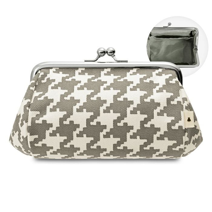 TAWARA型がま口コスメポーチ（中）【帆布 在庫限り（アソート）】