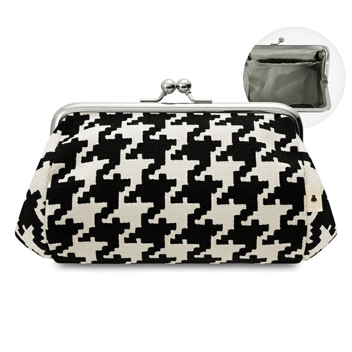 TAWARA型がま口コスメポーチ（中）【帆布 在庫限り（アソート）】