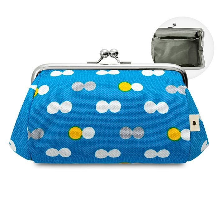 TAWARA型がま口コスメポーチ（中）【帆布 在庫限り（アソート）】