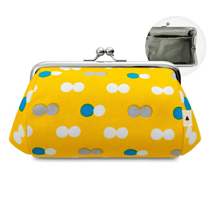 TAWARA型がま口コスメポーチ（中）【帆布 在庫限り（アソート）】