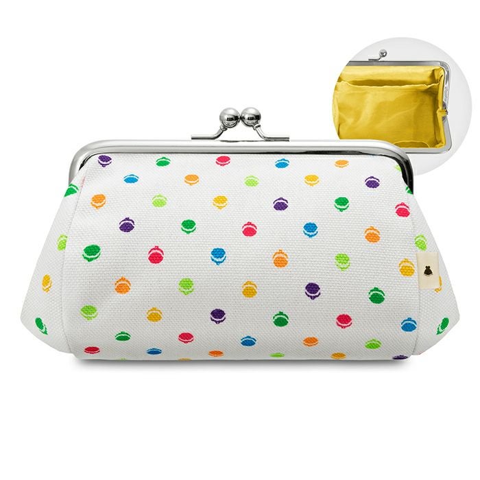 TAWARA型がま口コスメポーチ（中）【帆布 在庫限り（アソート）】