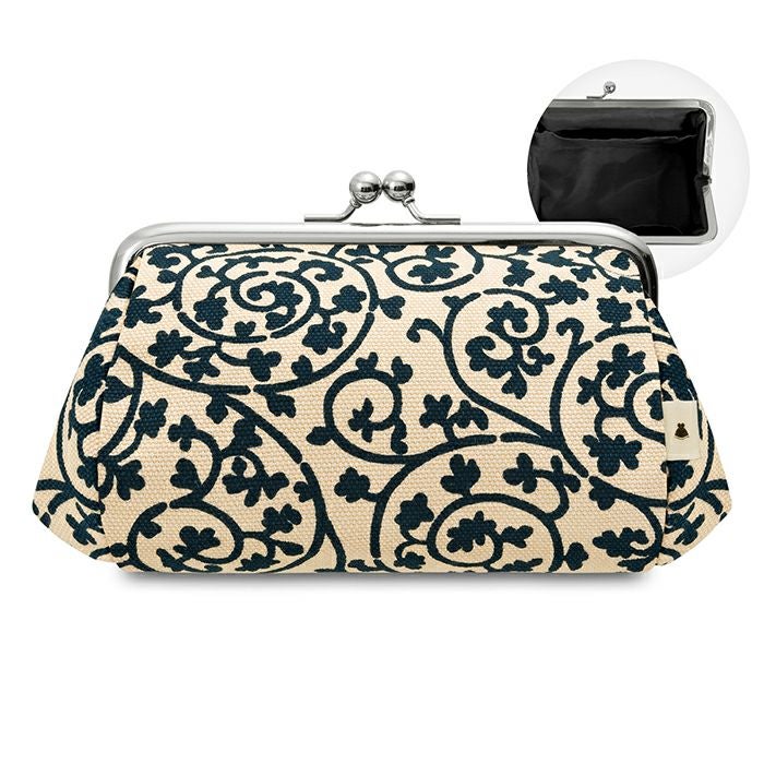 TAWARA型がま口コスメポーチ（中）【帆布 在庫限り（アソート）】