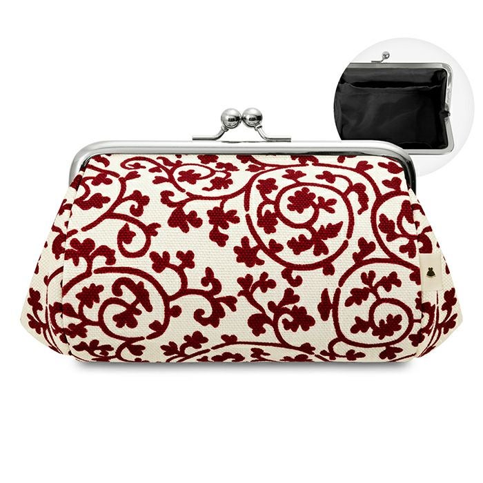 TAWARA型がま口コスメポーチ（中）【帆布 在庫限り（アソート）】