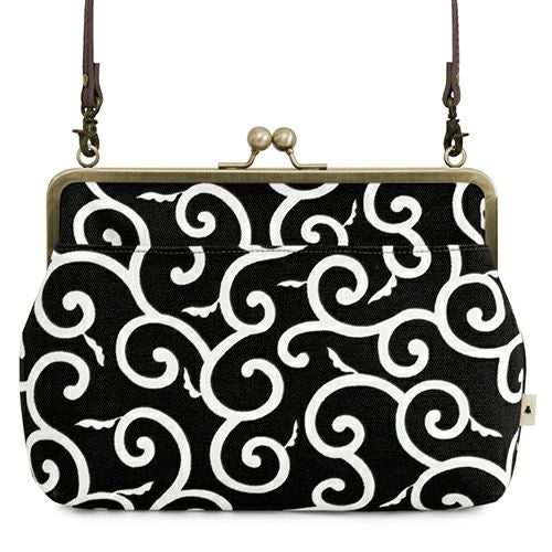 ポケット付きがま口スクエアポシェット【帆布 在庫限り（アソート）】