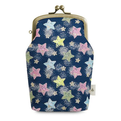 たて型がま口小物入れ【シャイニースター】