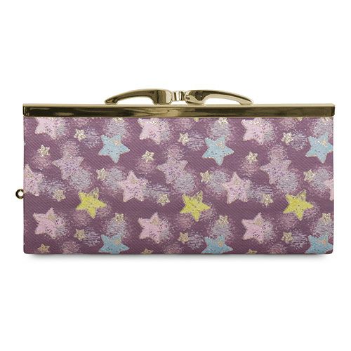 復刻型がま口長財布（マチなし）【シャイニースター】