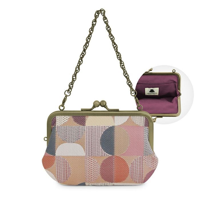 持ち手付き手提げがま口財布【金襴・帯地（アソート）】