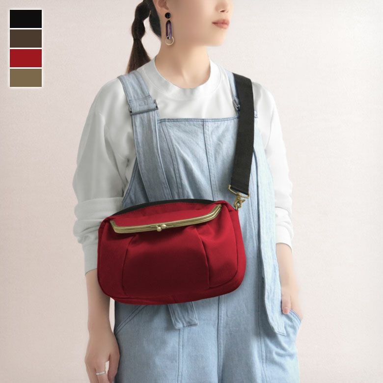 がま口ショルダーバッグころん【リンク】