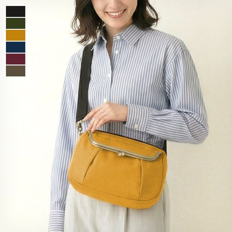 がま口ショルダーバッグころん【コーデュラ(R)】