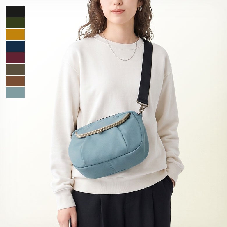 がま口ショルダーバッグころん【コーデュラ(R)】メインイメージ