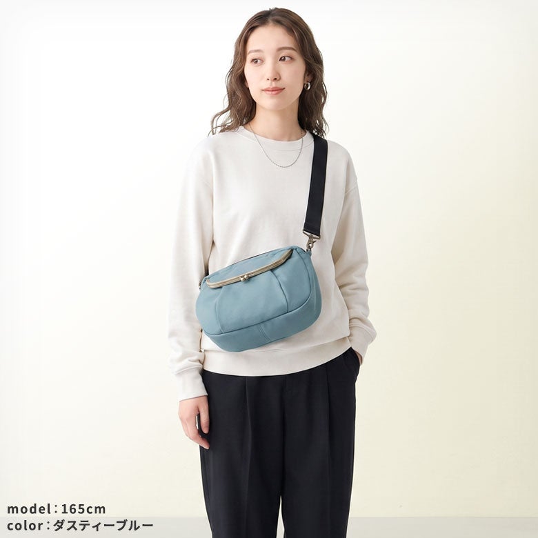 がま口ショルダーバッグころん【コーデュラ(R)】