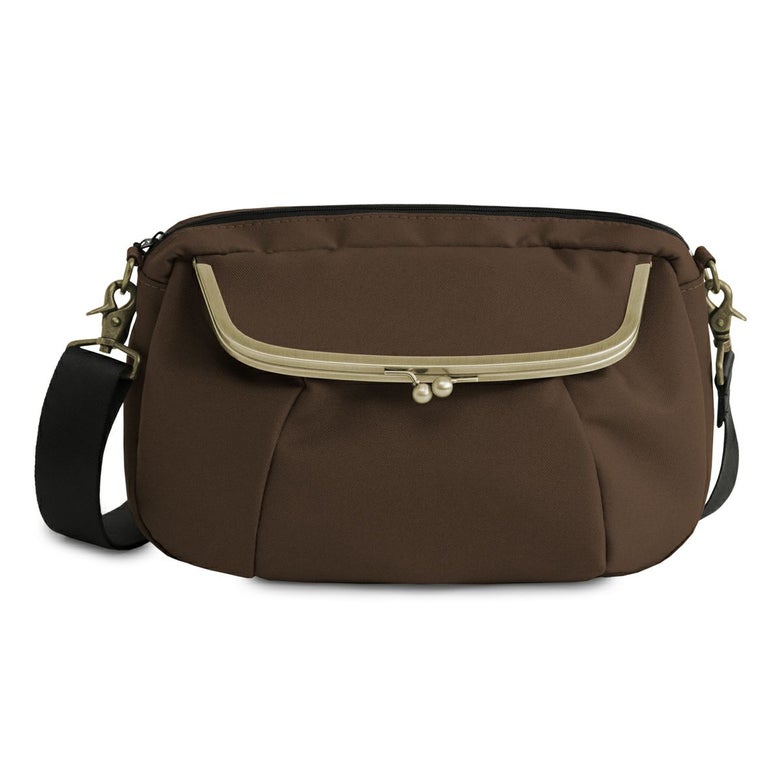 がま口ショルダーバッグころん【リンク】チョコ