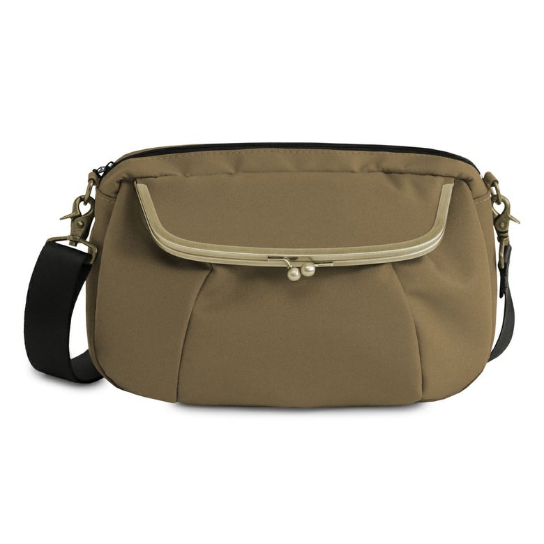 がま口ショルダーバッグころん【リンク】カーキベージュ