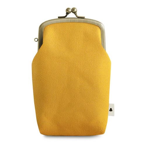 たて型がま口小物入れ【帆布・綿布（アソート）】