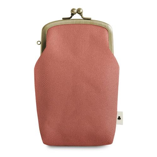 たて型がま口小物入れ【帆布・綿布（アソート）】