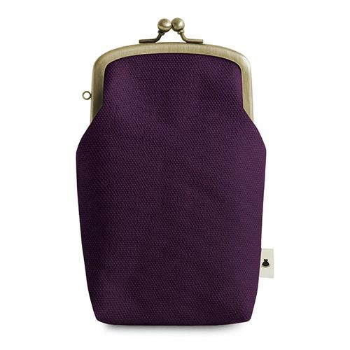 たて型がま口小物入れ【帆布・綿布（アソート）】